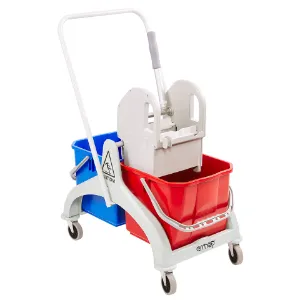 Çift Kovalı Pres (Gri, 18 L)