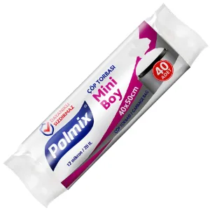 Çöp Pşt. Mini (40x50, 20 L, 12 µ, Şeffaf, 2000 Ad.)