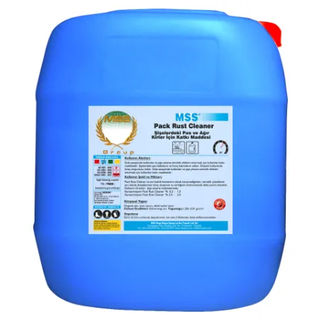 MSS Pack Rust Cleaner Şişelerdeki Pas ve Ağır Kirler İçin Katkı Maddesi 20 L (20 KG)