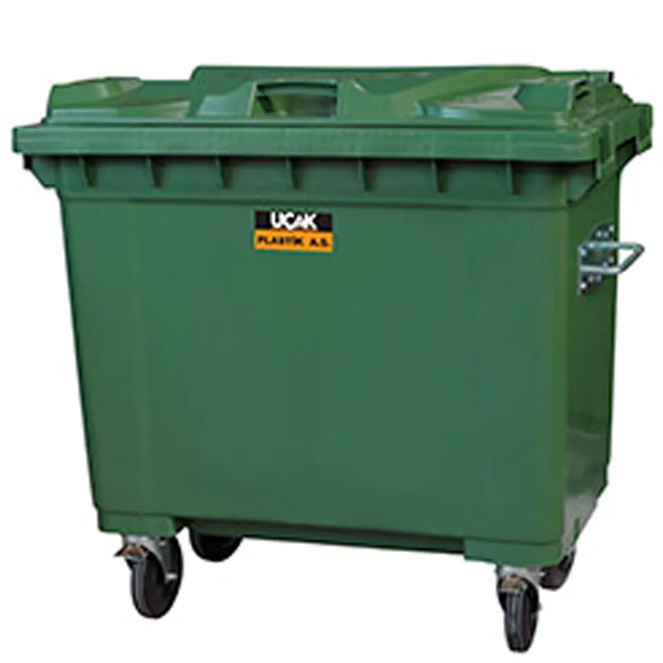 Garbage Container (4 Wheels, Lid, 660 L)