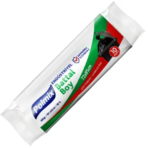 Çöp Poşeti Battal (72x95, 90 L, 64 µ, 400 Gr. Siyah)