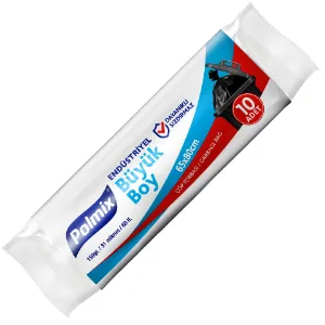 Large Garbage Bag (65x80, 60 L, 34 µ, 160 Gr. Black)