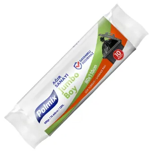 Çöp Poşeti Jumbo (80x110, 120 L, 74 µ, 600 Gr. A.H. Mavi)
