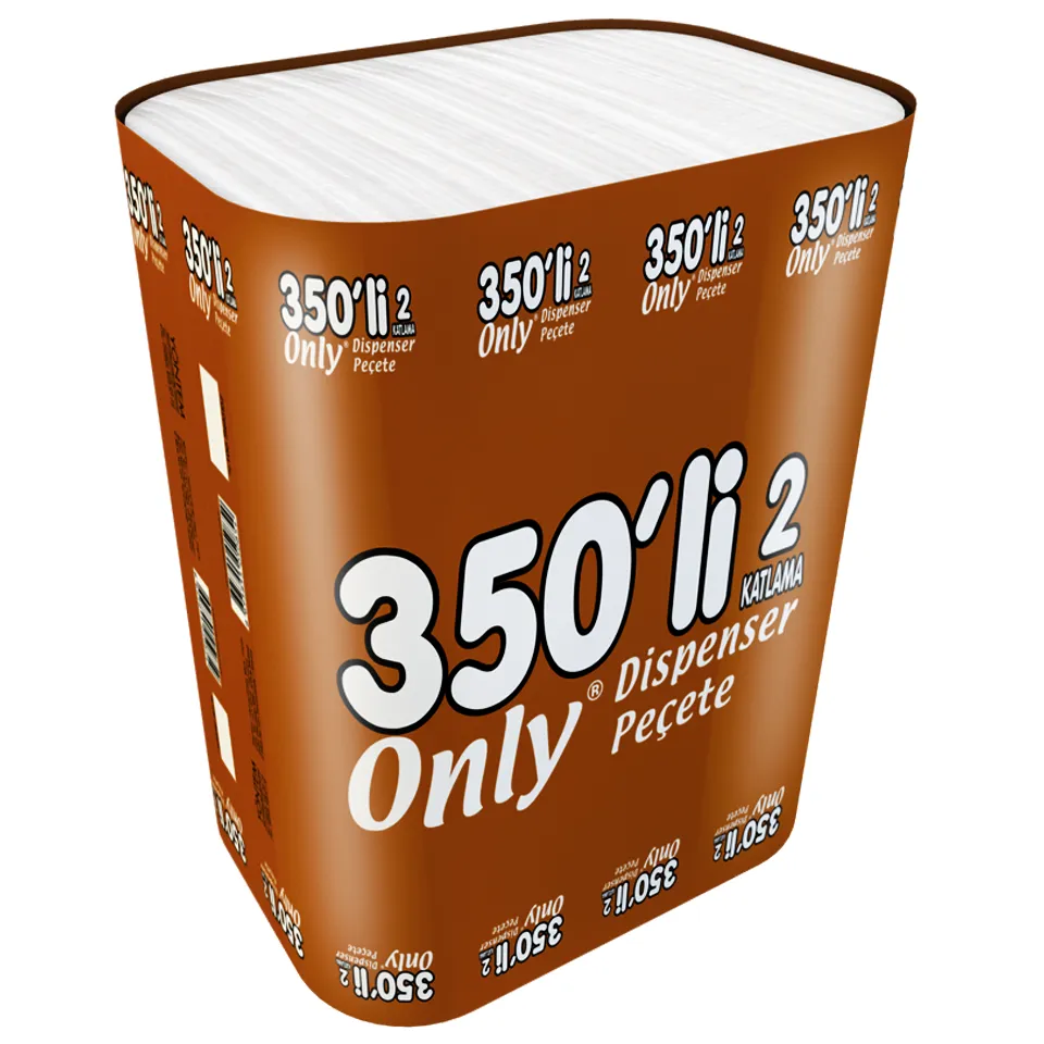 Dispenser Peçete (16,5x21 cm, 350 Ypr. 2 Katlı, 17 gr/m2,12 Pk.)