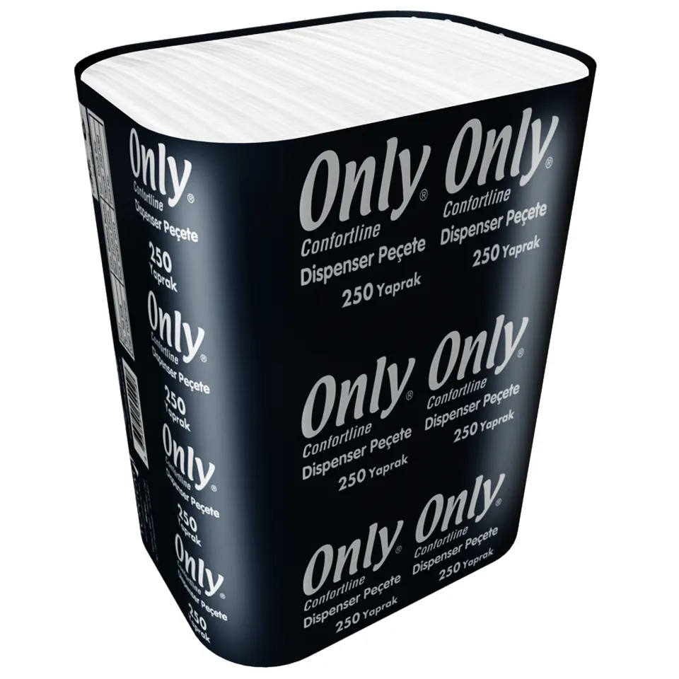 Dispenser Peçete (23,5x25 cm, 250 Ypr. 3 Katlı, 16 gr/m2,18 Pk.)