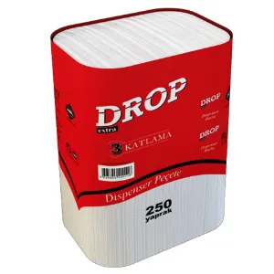Dispenser Peçete (23x21 cm, 250 Ypr. 3 Katlı, 17 gr/m2, 18 Pk.)
