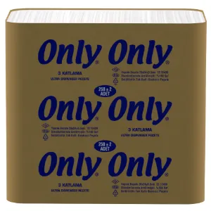 Dispenser Peçete (26x24 cm, 250 Ypr. 3 Katlı, 18 gr/m2, 18 Pk.)