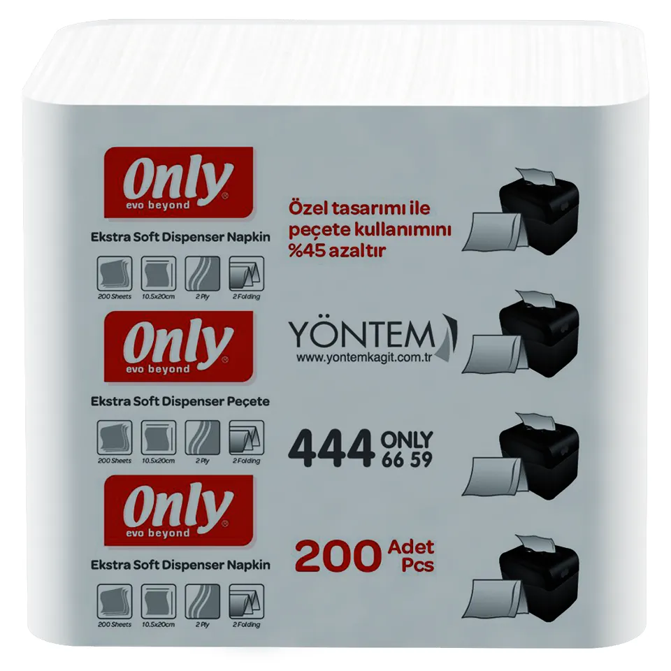 Dispenser Peçete (Evo Beyond, 10,5x20 cm, 200 Ypr. 18 Pk.)