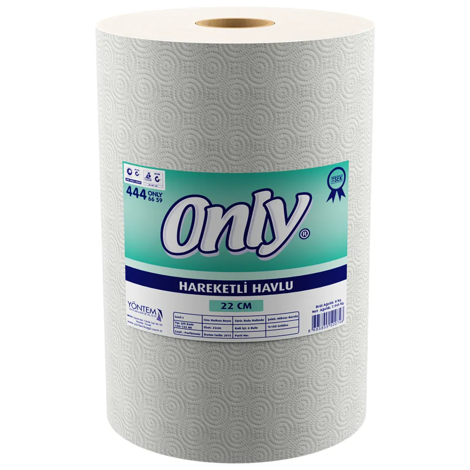 Havlu Hareketli (22 cmx130 m, 2 Kat, Kolide 6 Rulo, 8 Kg)