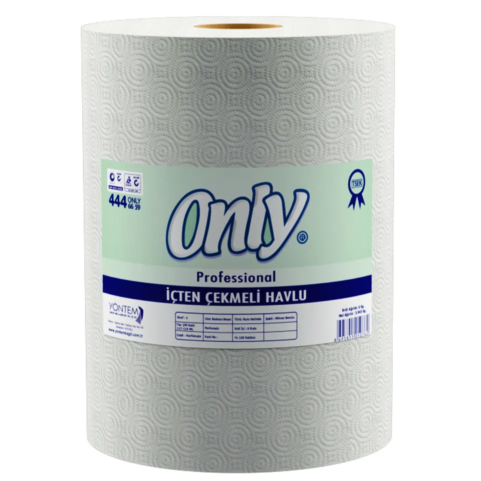 Havlu İçten Çekme (20,5 cmx120 m, 2 Kat, Kolide 6 Rulo, 6 Kg)