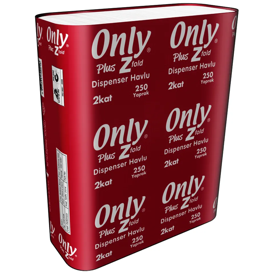 Havlu Z Katlama (22x23 cm, 2 Kat, 18 gr/m2, 200 Ypr. 12 Pk.)