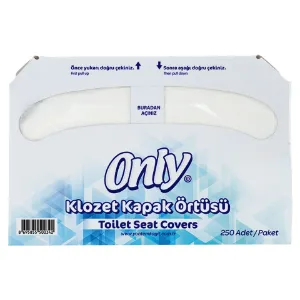 Klozet Kapak Örtüsü (Pakette 250 Yaprak, 10 Pk.)