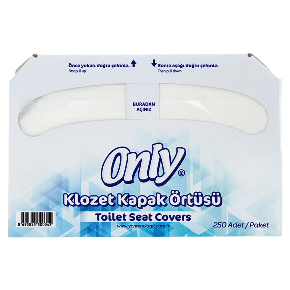 Klozet Kapak Örtüsü (Pakette 250 Yaprak, 10 Pk.)