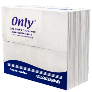 Servis Peçete Garson Katlama (40x40 cm, 100 Ypr. 2 Kat, 15 gr/m2, 12 Pk.)